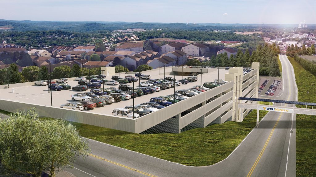 New Parking Garage for WVU Medicine - Carl Walker Construction